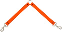 LupinePet Waterproof BioThane Dog Leash Coupler, Neon Orange, 24-in long, 1-in wide