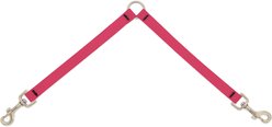 LupinePet Waterproof BioThane Dog Leash Coupler, Neon Pink, 24-in long, 3/4-in wide