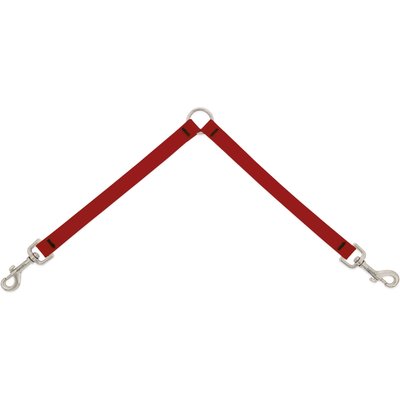 LupinePet LupinePet Waterproof BioThane Dog Leash Coupler, Brick Red, 24-in long, 3/4-in wide
