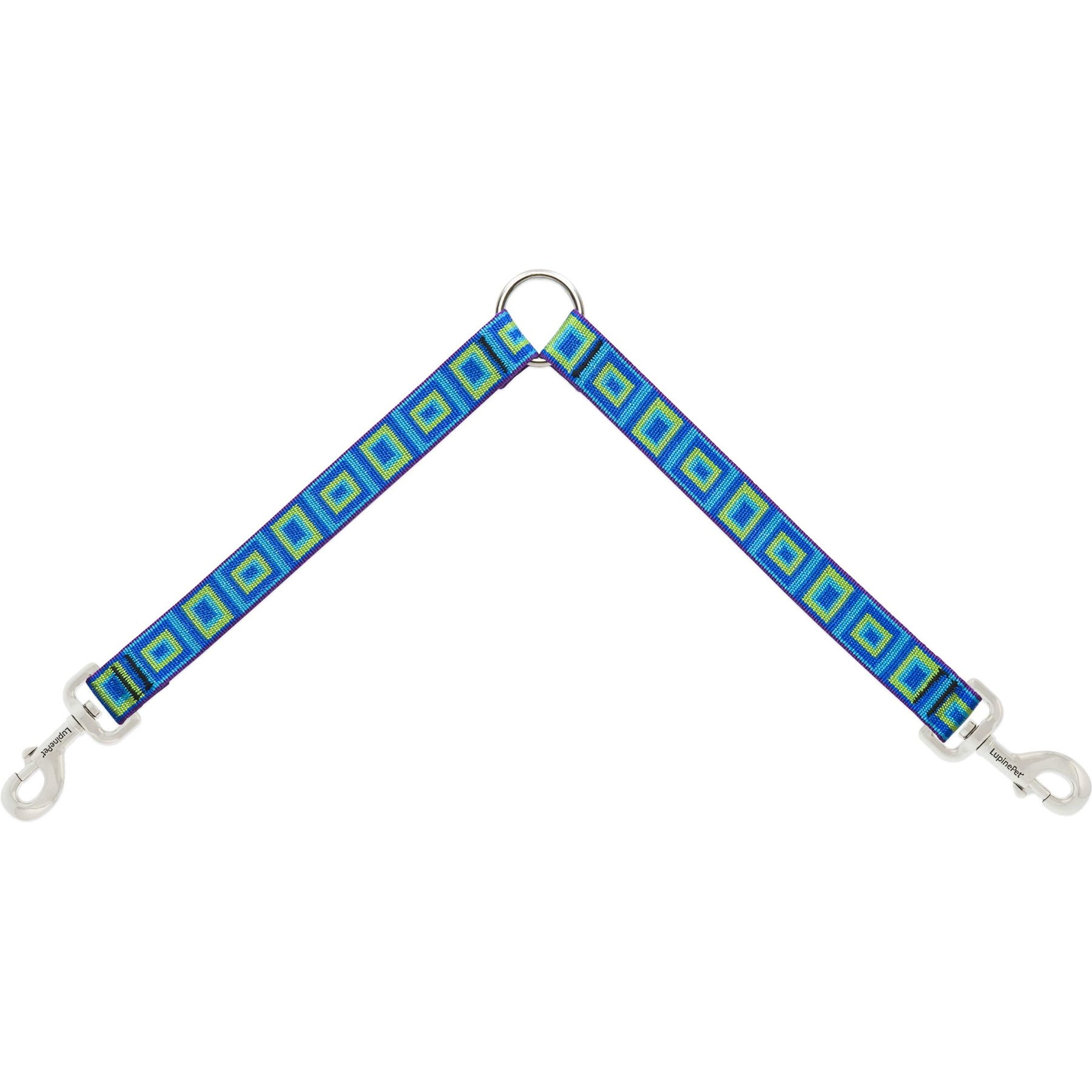 LupinePet Popular Picks Original Design Sea Glass Dog Leash Coupler, 24-in long, 1-in wide
