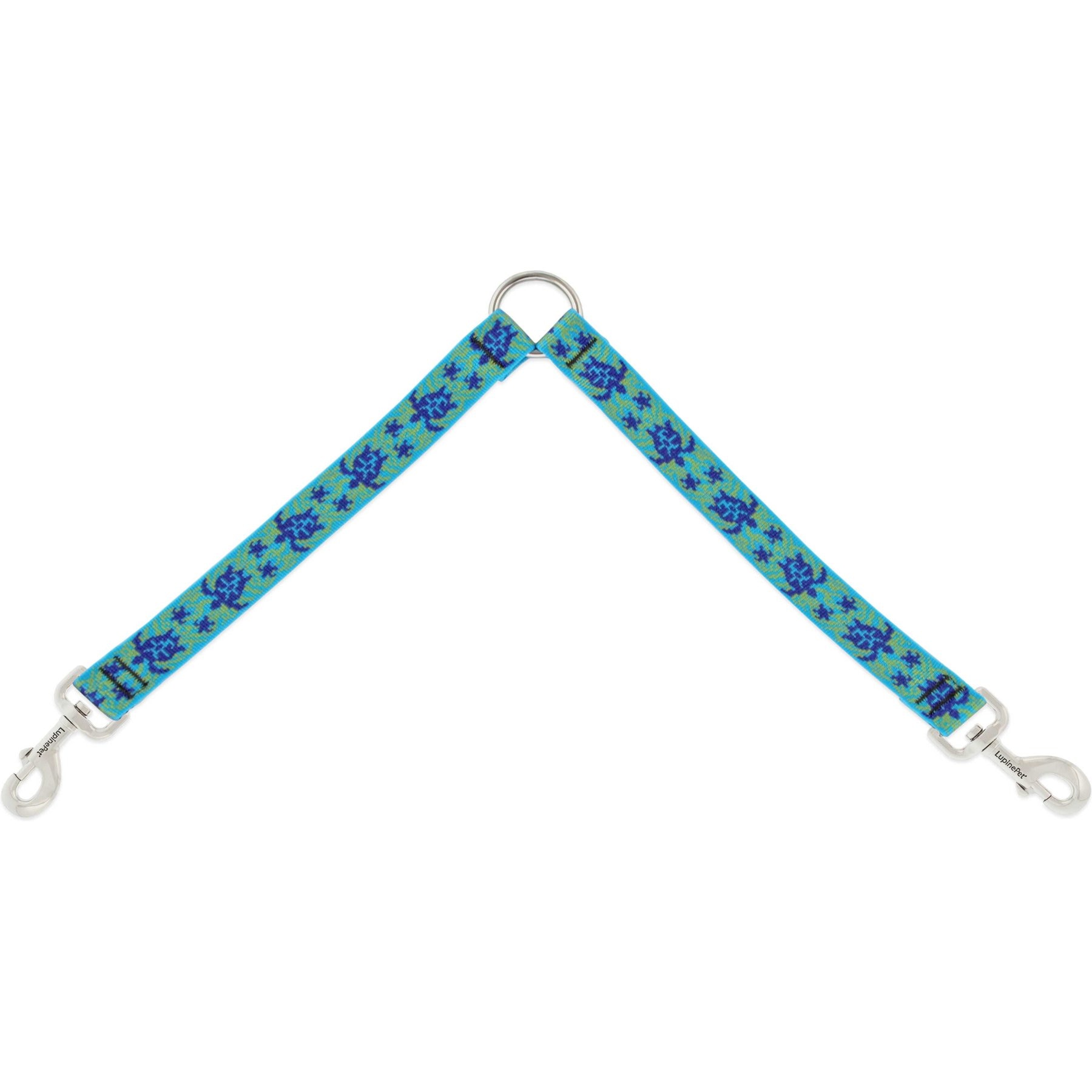 LupinePet Nature Inspired Original Design Turtle Reef Dog Leash Coupler, 24-in long, 1-in wide