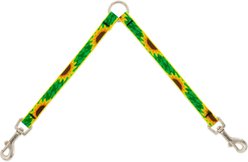 LupinePet Nature Inspired Original Design Sunflowers Dog Leash Coupler, 18-in long, 1/2-in wide