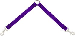LupinePet Basic Solid Dog Leash Coupler, Purple, 24-in long, 1-in wide