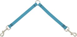 LupinePet Basic Solid Dog Leash Coupler, Aqua, 24-in long, 3/4-in wide