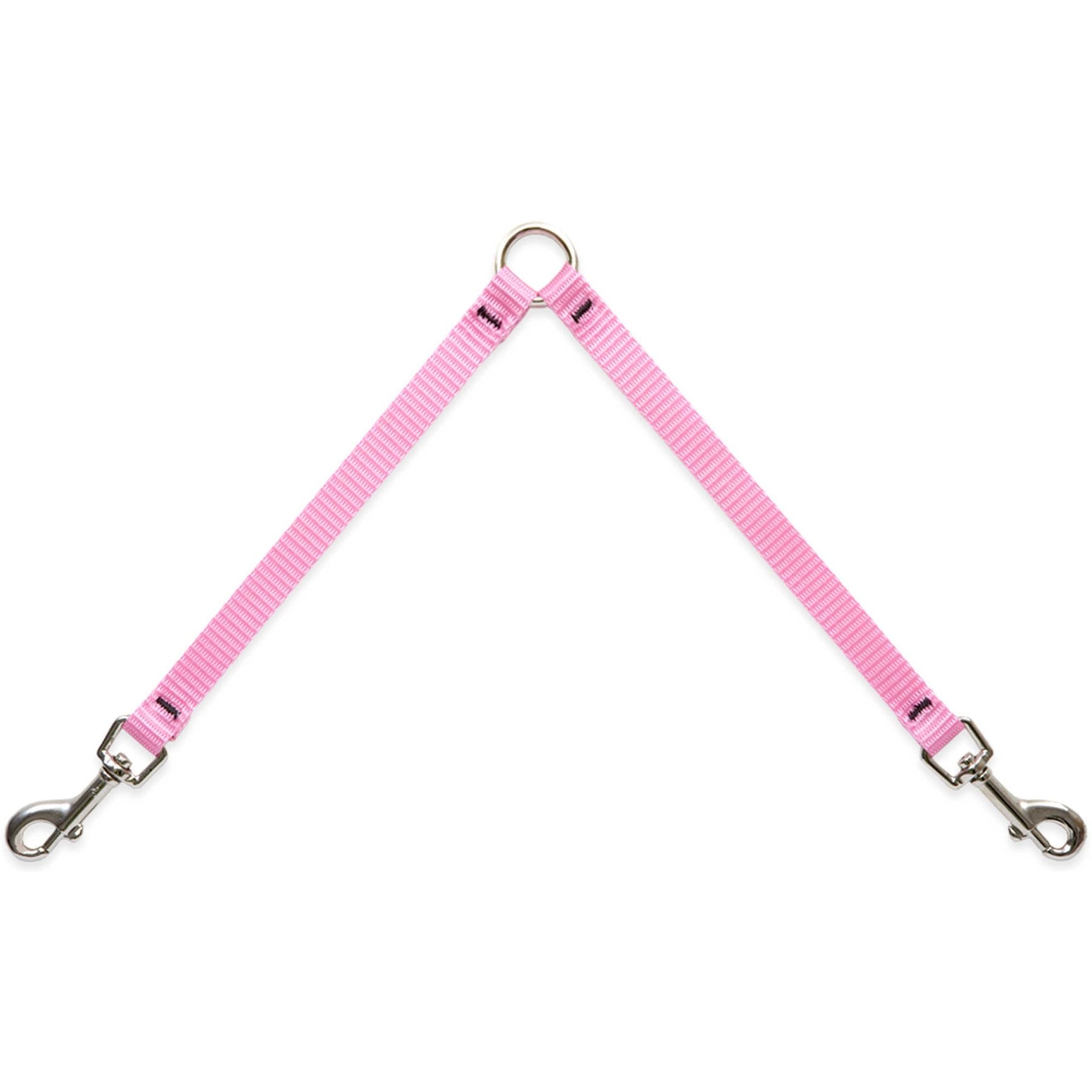 LupinePet Basic Solid Dog Leash Coupler, Pink, 18-in long, 1/2-in wide