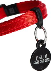 myfamily Memopet Cat Collar, 8 to 12-in neck, 2/5-in wide, Red slide 2 of 3