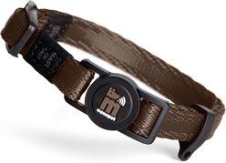 myfamily Memopet Cat Collar, 8 to 12-in neck, 2/5-in wide, Brown