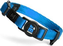 myfamily Memopet Cat Collar, 8 to 12-in neck, 2/5-in wide, Blue