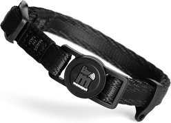 myfamily Memopet Cat Collar, 8 to 12-in neck, 2/5-in wide, Black