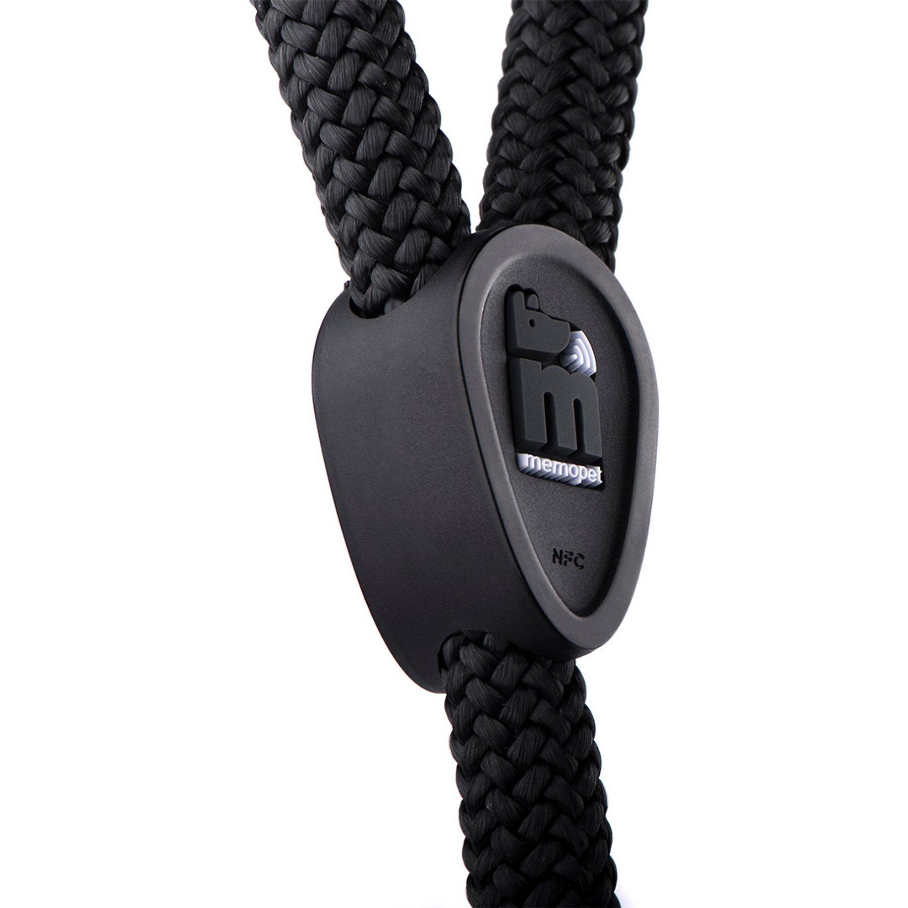 myfamily Memopet Rope Dog Leash, Black, 4-ft long, 1/3-in wide
