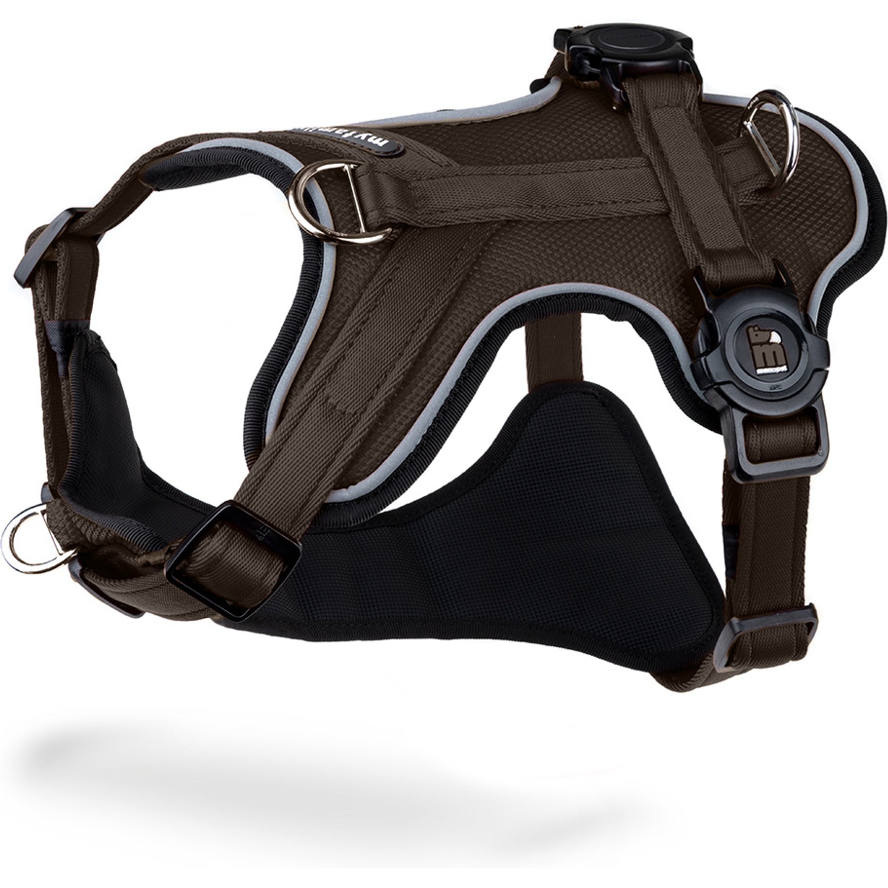 myfamily Memopet H Dog Harness, Brown, Medium: 22 to 30-in chest