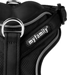 myfamily Memopet H Dog Harness, Black, Large: 26 to 36-in chest slide 2 of 5