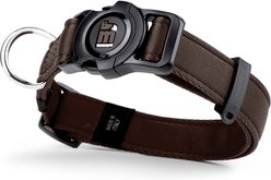myfamily Memopet Dog Collar, Brown, X-Small: 8 to 11-in neck, 1/2-in wide