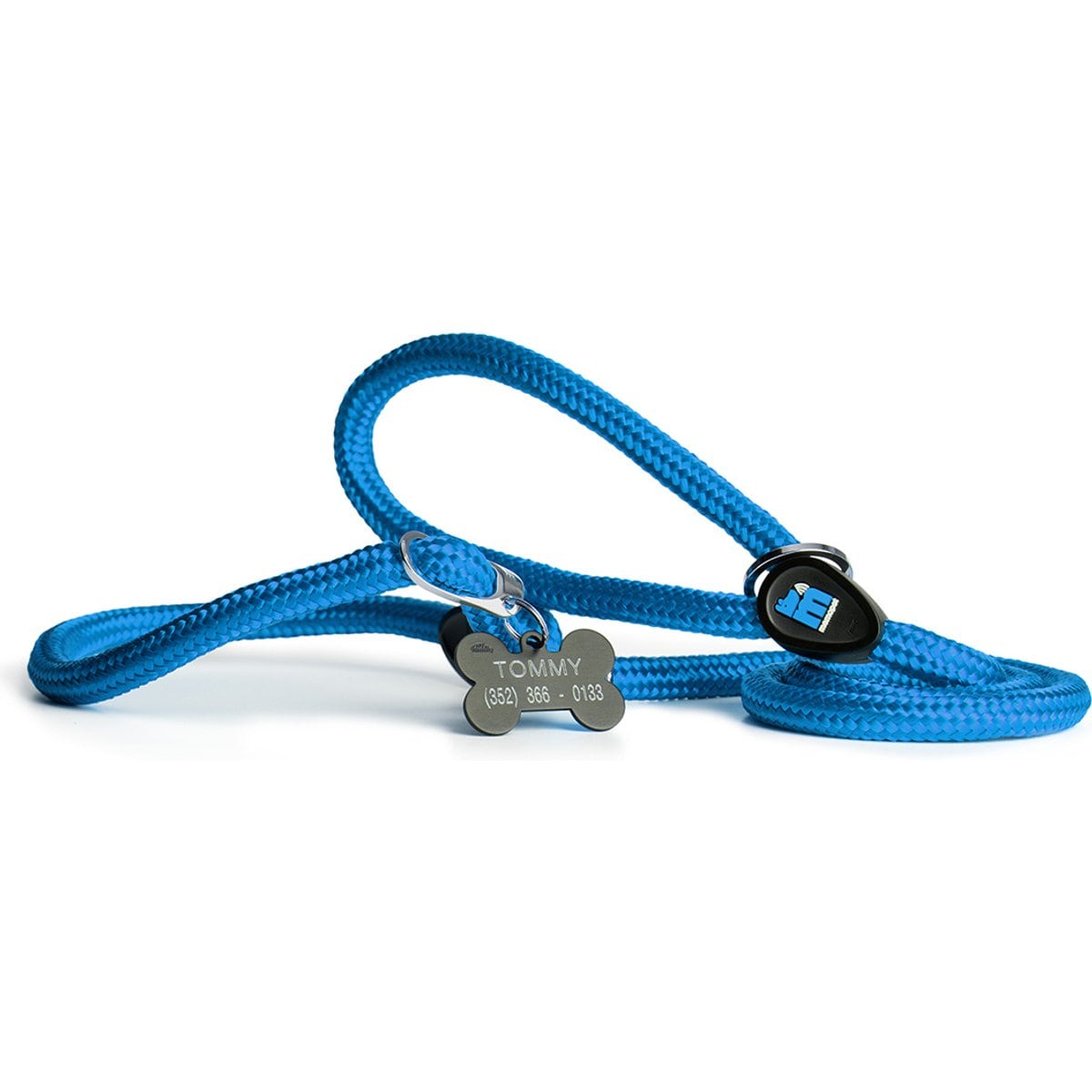 myfamily Memopet No Pull Dog Leash, Blue, 3.5-ft long, 1/2-in wide