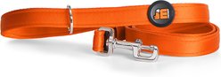 myfamily Memopet Flat Dog Leash, Orange, 6-ft long, 1/2-in wide