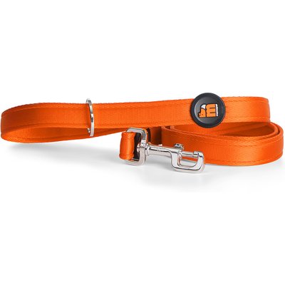 myfamily myfamily Memopet Flat Dog Leash, Orange, 6-ft long, 1/2-in wide