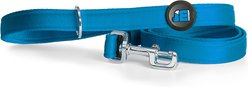 myfamily Memopet Flat Dog Leash, Blue, 6-ft long, 1/2-in wide