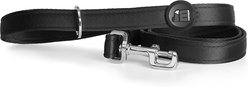 myfamily Memopet Flat Dog Leash, Black, 4-ft long, 1/2-in wide