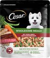 Cesar Wholesome Meals Beef, Chicken, Carrots, Barley & Green Beans Recipe Wet Dog Food, 17.6-oz pouch