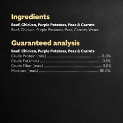 Cesar Simply Crafted Beef, Chicken, Purple Potatoes, Peas & Carrots Adult Wet Dog Food Topper, 1.3-oz, case of 10 slide 2 of 9