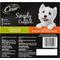 Show in main carousel: Cesar Simply Crafted Variety Pack Chicken, Carrots, Potatoes & Peas & Chicken, Sweet Potato, Apple, Barley & Spinach Limited-Ingredient Wet Dog Food Topper, 1.3-oz, pack of 8 slide 3 of 10
