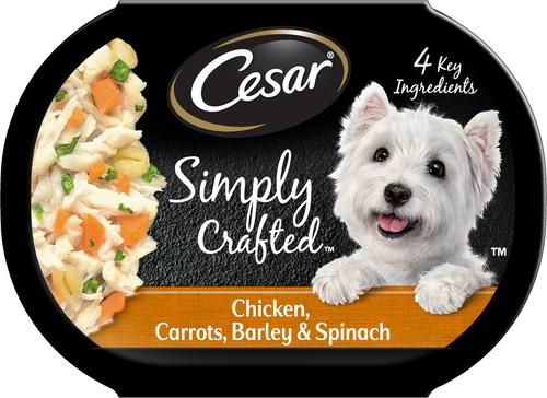 CESAR Simply Crafted Chicken, Carrots, Barley & Spinach Limited