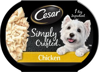 Cesar Simply Crafted Chicken Limited-Ingredient Wet Dog Food Topper, 1.3-oz, case of 10