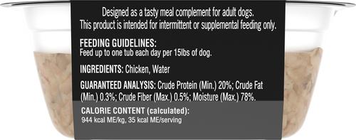 Show full view: Cesar Simply Crafted Chicken Limited-Ingredient Wet Dog Food Topper, 1.3-oz, case of 10 slide 3 of 10