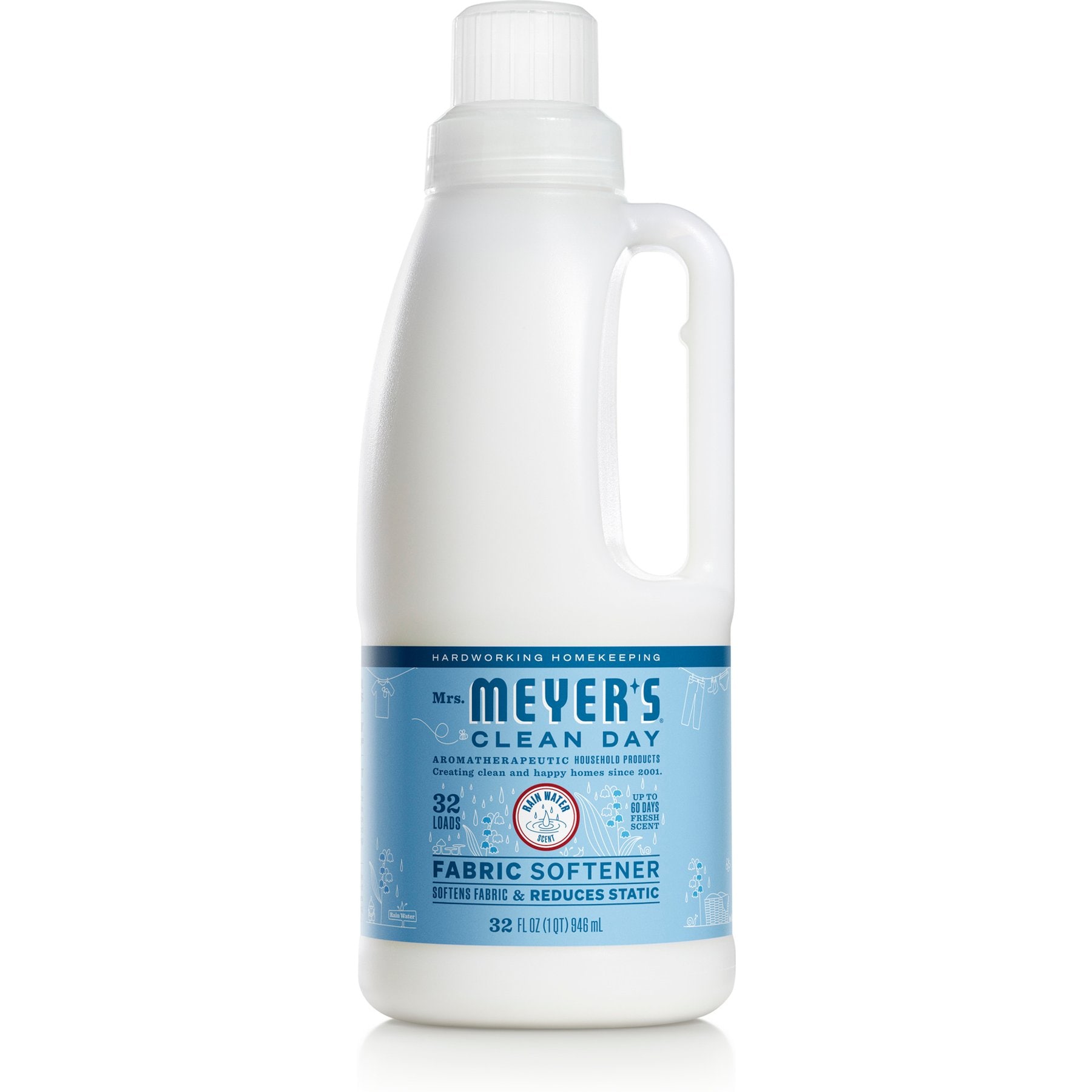 Mrs. Meyer's Clean Day Fabric Softener, Rain Water Scented, 32-fl oz bottle
