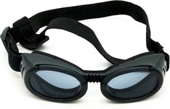PetSpex Adjustable Strap Dog Sunglasses, Black, Small