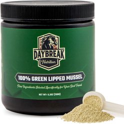 Daybreak Nutrition 100% Pure Green Lipped Mussel Powder Joint Supplement for Dogs & Cats, 5.3-oz jar