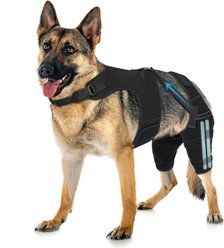Supet Adjustable Dog Knee Braces for Back Leg with 4 Stabilizers, XX-Large
