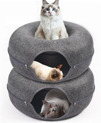 Heeyoo Cave Cat Bed, Dark Grey, 2 count slide 1 of 6