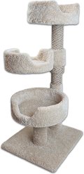 Royal Cat Boutique HyberNest Triplex 46-in Cat Tree, Neutral, Neutral