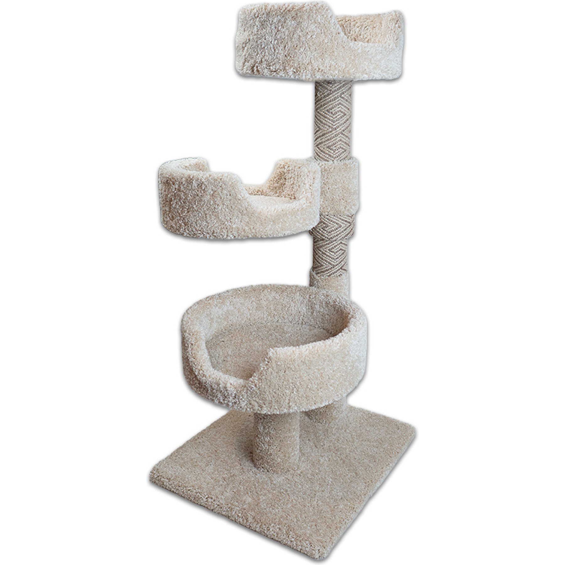Royal Cat Boutique HyberNest Triplex 46-in Cat Tree, Neutral, Neutral
