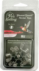 Pop's Birding Hummguard Nectar Tips Bird Feeder Accessory, Clear