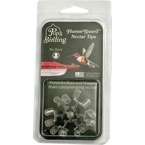 Pop's Birding Hummguard Nectar Tips Bird Feeder Accessory, Clear