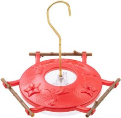 Pop's Birding AspenPerch Hummingbird Feeder, Red, 8-oz