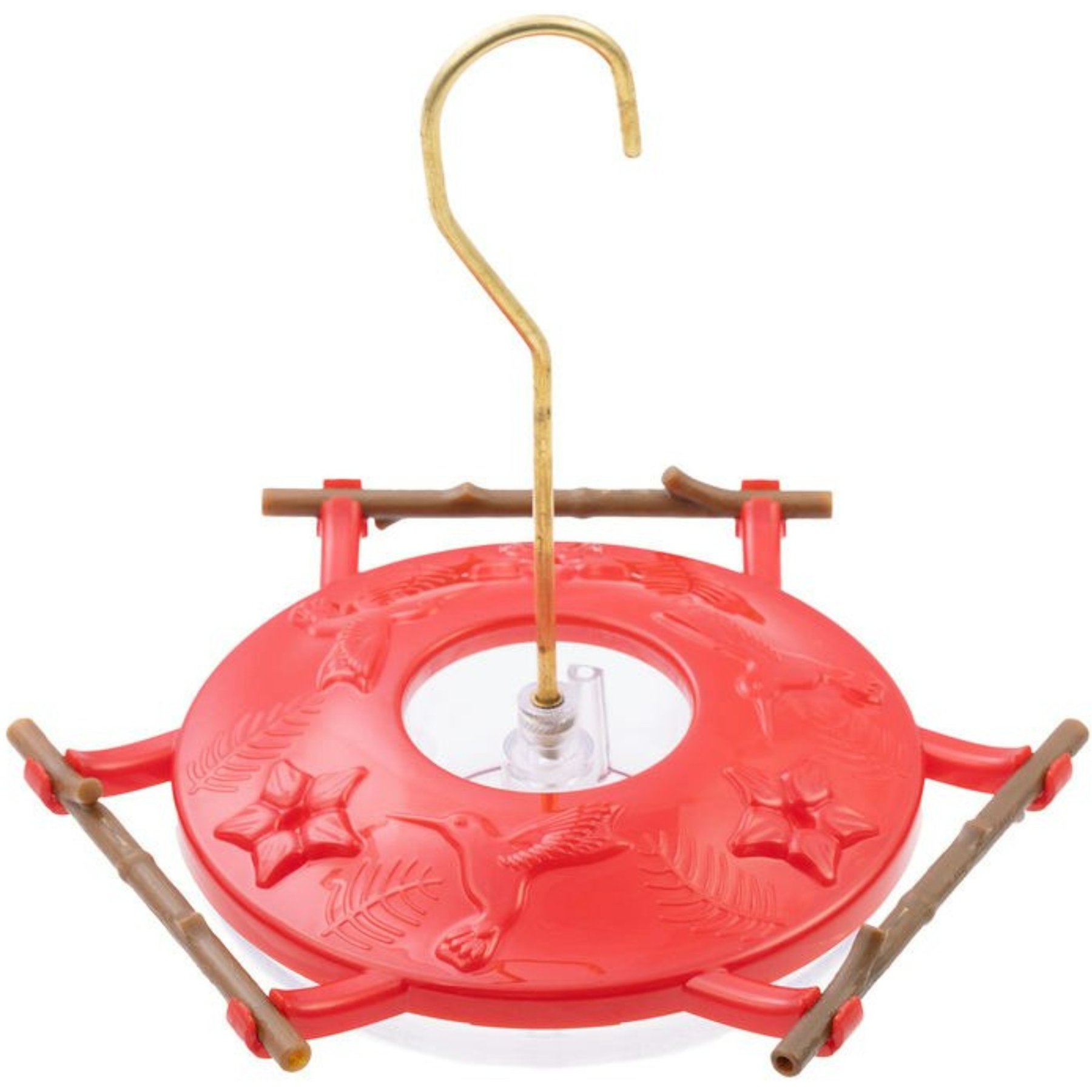 Pop's Birding AspenPerch Hummingbird Feeder, Red, 8-oz