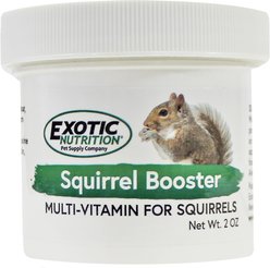Exotic Nutrition Squirrel Booster Powder Supplement for Squirrels, 2-oz jar