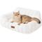 Show in main carousel: ZOMISIA Non-Slip Bottom Fluffy Faux Fur Orthopedic Sofa Dog & Cat Bed with Removable Washable Cover, Ivory White, Small: 24 x 18 x 10-in slide 1 of 8