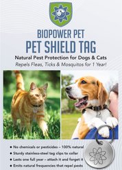 BioPower Pet Shield Flea & Tick Repellent Tag for Dogs & Cats, Standard slide 2 of 7