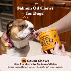 Natural Dog Company Whole-body wellness Wild Alaskan Salmon Oil Skin & Coat Chew Supplement for Dogs, 90 count slide 2 of 5