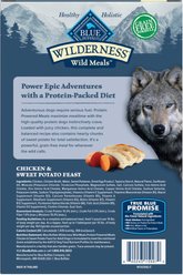 Blue Buffalo Wilderness Protein Powered Meals Chicken & Sweet Potato High-Protein Grain-Free Wet Dog Food, 9-oz pouch, case of 6 slide 2 of 9