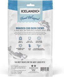 Icelandic+ Cod Skin Braids Natural Dog Chews, 5 count bag slide 2 of 5
