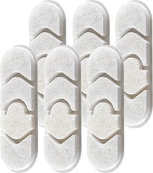 Deftpet Hand Washable Replacement Filters & Sponges for Automatic Dog Water Fountain, White, 5.12 x 1.77-in, 6 count slide 2 of 8