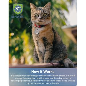 BioPower Pet Shield Flea & Tick Repellent Tag for Dogs & Cats, Standard