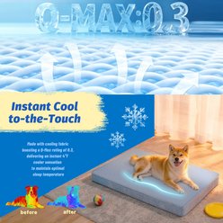 LFC PETS Cooling Orthopedic Dog Bed with Removable Cover, Blue, XX-Large slide 2 of 7