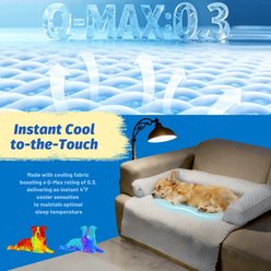 LFC PETS Cooling Sofa Bolster Dog & Cat Couch Cover, Blue, Medium slide 2 of 9