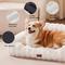 Show in main carousel: ZOMISIA Non-Slip Bottom Fluffy Faux Fur Orthopedic Sofa Dog & Cat Bed with Removable Washable Cover, Ivory White, Small: 24 x 18 x 10-in slide 4 of 8